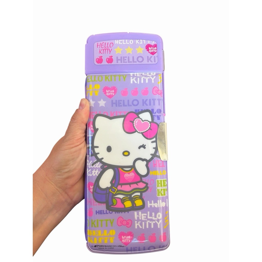 Hello Kitty Pencil Case Multi Functional Stationery Box Vintage 2-Sharpener